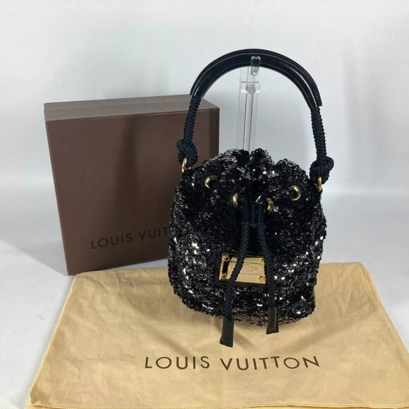 LOUIS VUITTON M40323 Mini no Erococo Hand Bag Shoulder Bag Noir Black - Picture 15 of 15